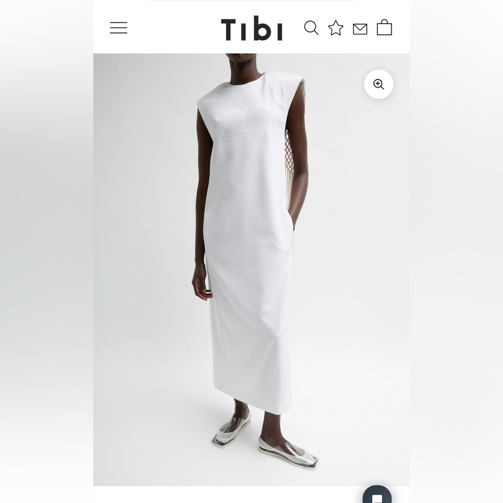 Tibi White Maxi Dress